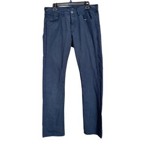 Paul Smith Jeans PSJ Navy Micro Plaid Button Fly Pants Men’s 34L